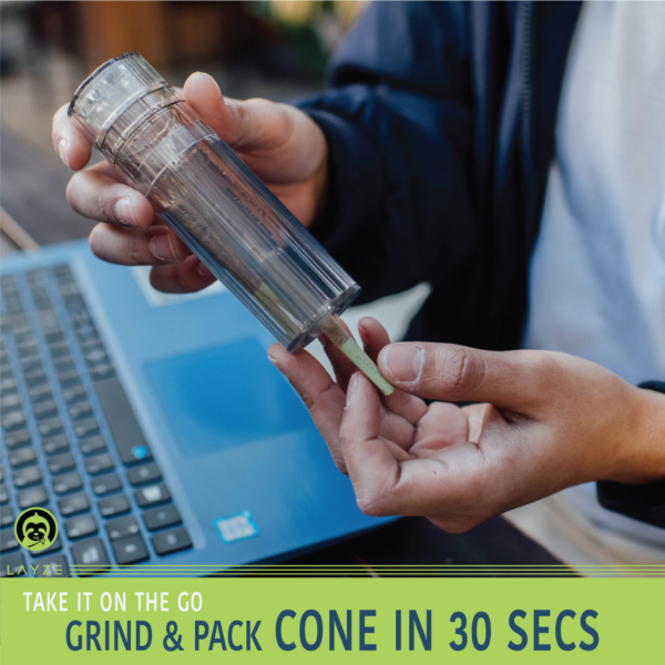 Grind, Roll, and Stash you weed all with one device.