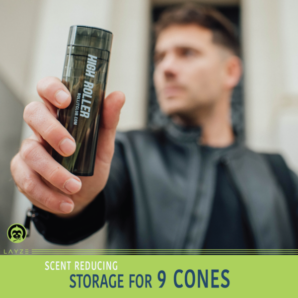 You can safely store up to 9 joint cones in the device.